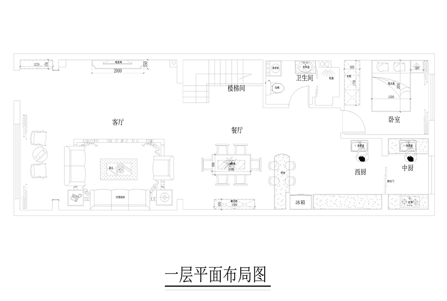 一樓平面圖現(xiàn)代簡(jiǎn)約