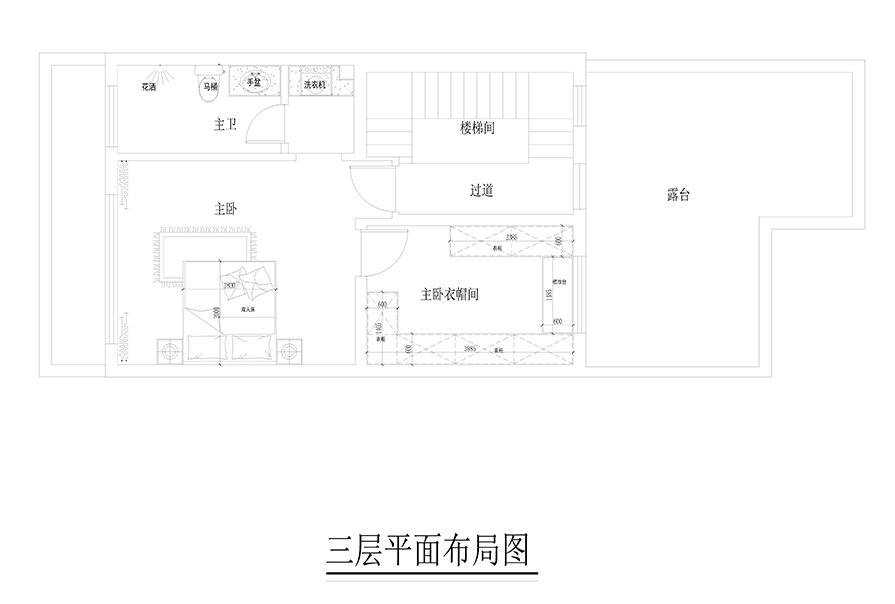 三樓平面圖現(xiàn)代簡(jiǎn)約設(shè)計(jì)